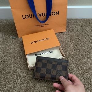 LOUIS VUITTON CARD HOLDER DAMIER EBENE DESIGN